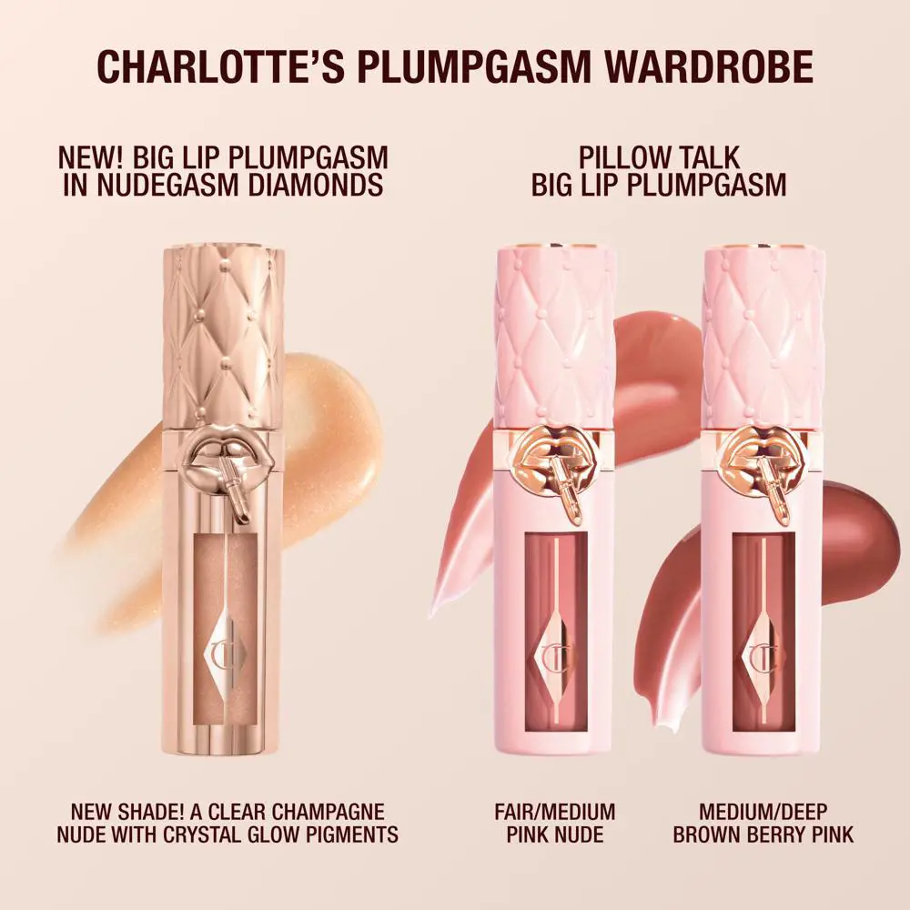 Charlotte Tilbury Big Lip Plumpgasm In Nudegasm Diamonds
